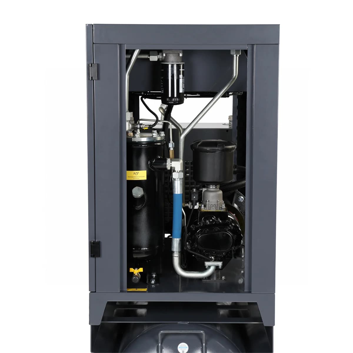 Компрессор винтовой, 11 кВт, 10 бар, 1550 л/мин, ресивер 410 л, с частотным преобразователем, осушитель