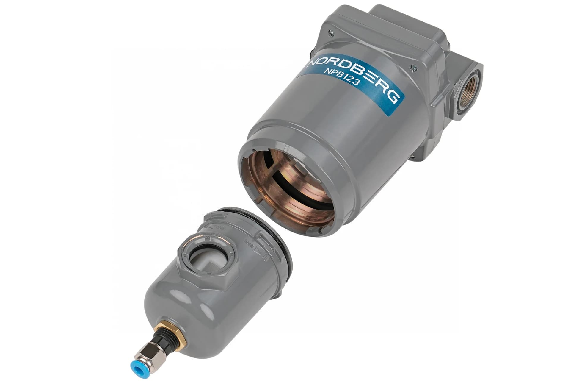 Фильтр воздушный NORDBERG NP8123 — 3 мкм, 1/2″, 15 бар