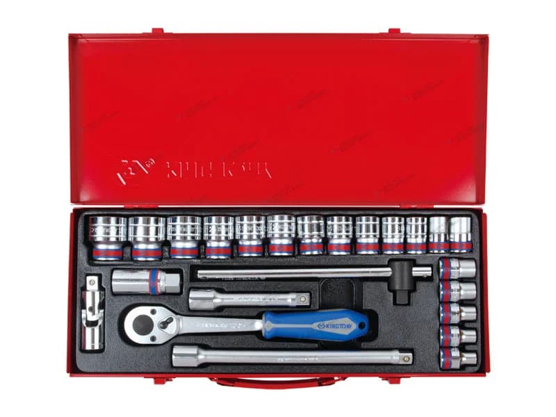 Набор головок King Tony 4028SR в кейсе