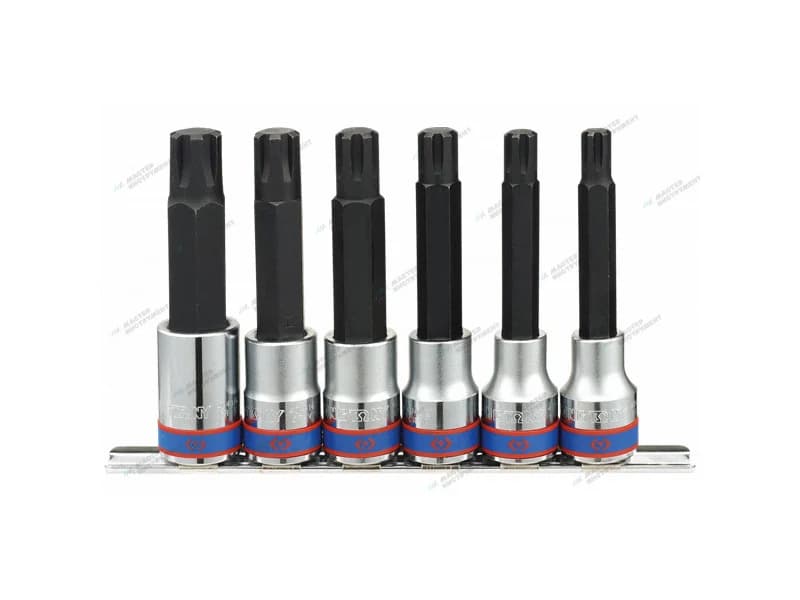 Набор торцевых насадок King Tony 1/2 RIBE, 6 предметов в кейсе