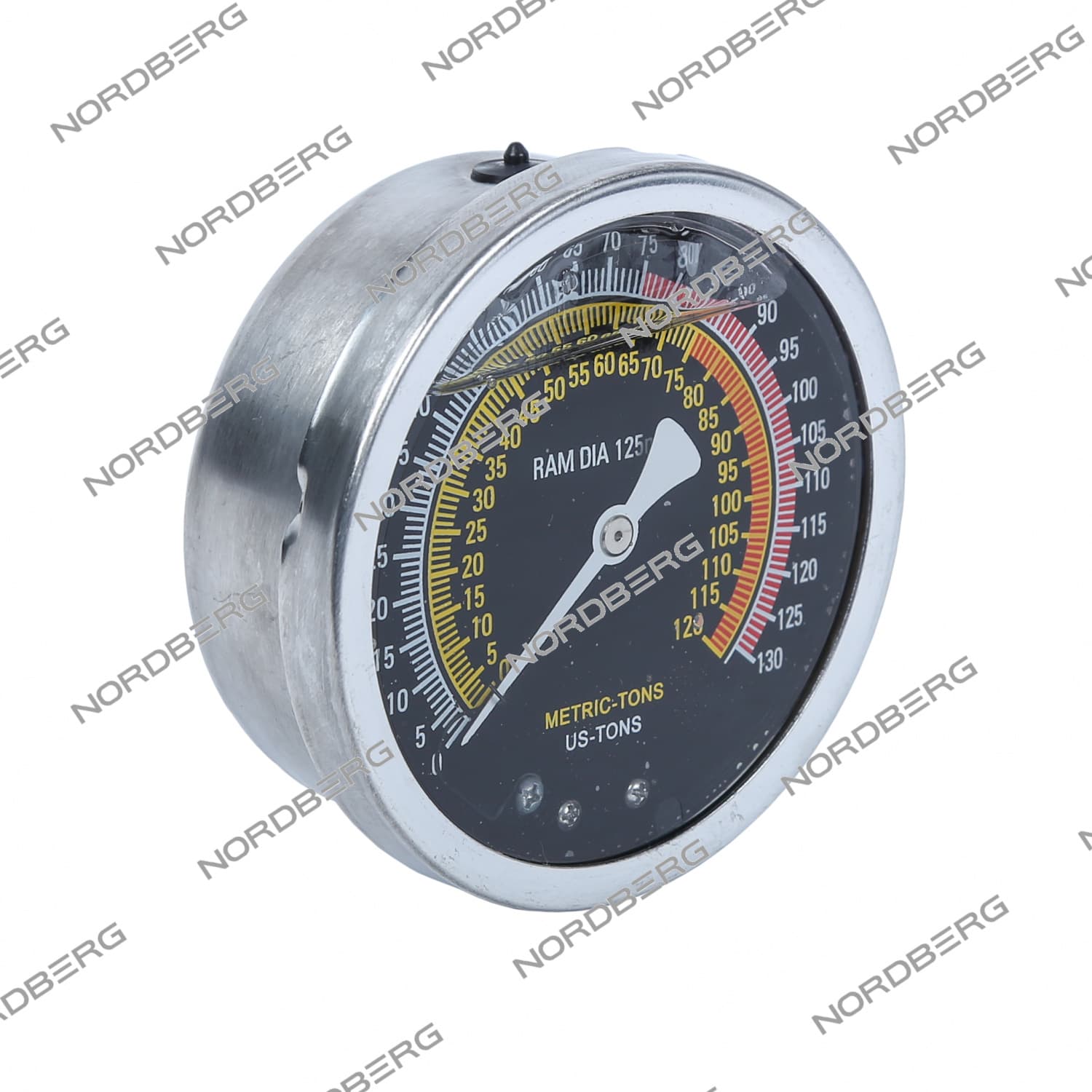Осевой глицериновый манометр NORDBERG N3675A — вид спереди