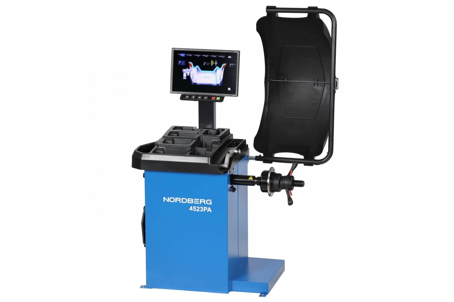 Балансировочный станок NORDBERG 4523PA — общий вид, синий