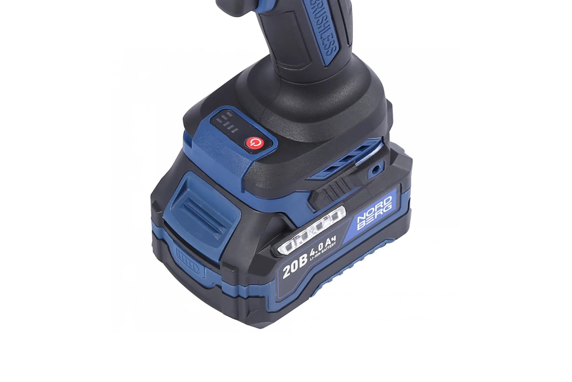 Гайковерт аккумуляторный NORDBERG NE808K — 1/2″, 1000 Нм, 20 В, 2 аккум.