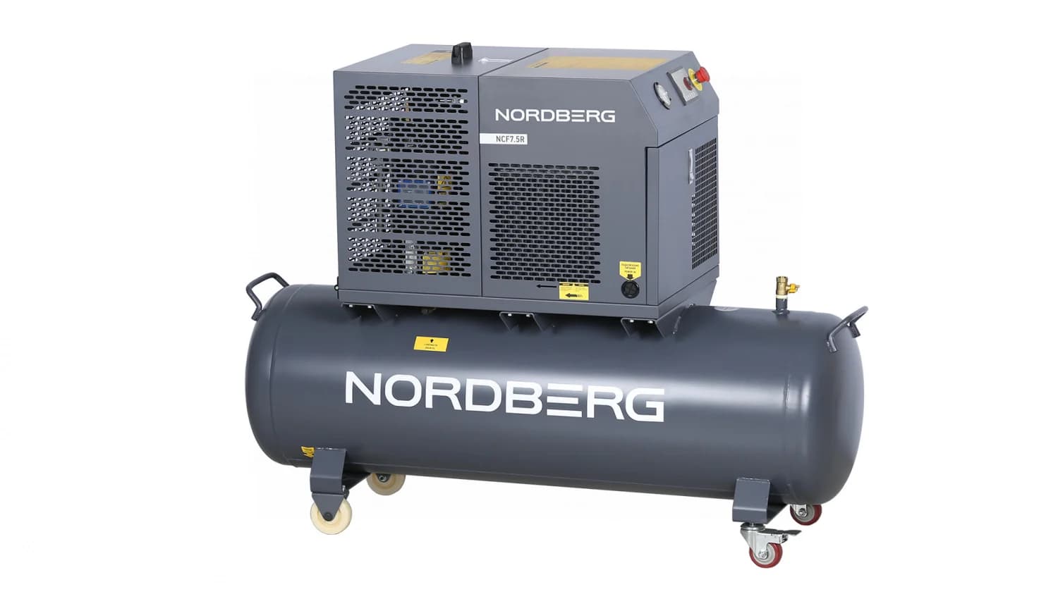 Компрессор винтовой Nordberg NCF7,5R — 5,5 кВт / 10 бар / ресивер 230 л