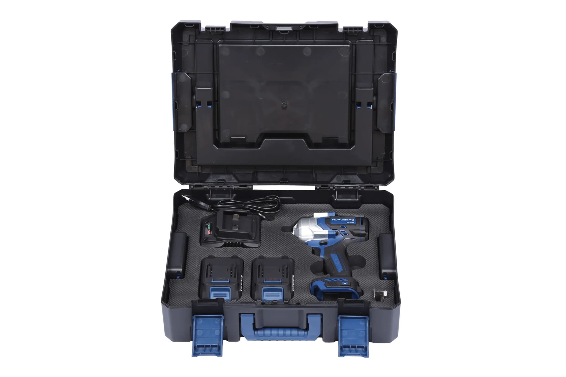 Гайковерт аккумуляторный NORDBERG NE808K — 1/2″, 1000 Нм, 20 В, 2 аккум.