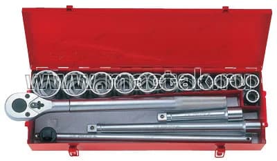 Набор торцевых головок King Tony 6016MR в кейсе