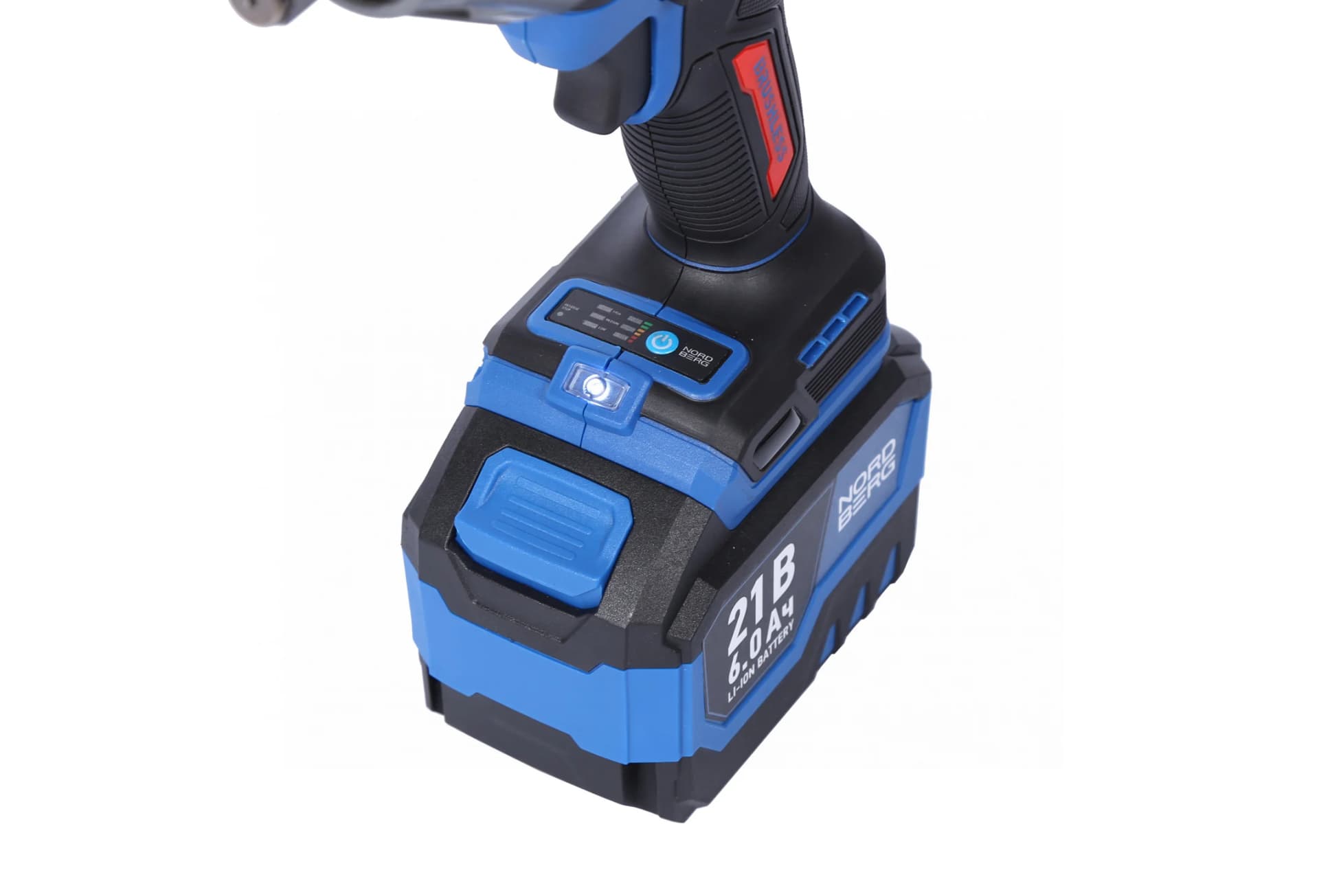 Гайковерт аккумуляторный NORDBERG NE806K — 1/2″, 1500 Нм, 6 Ач