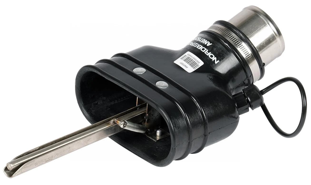 Насадка газоприёмная NORDBERG AN075DP — овальная, D=75 мм, внутренняя фиксация