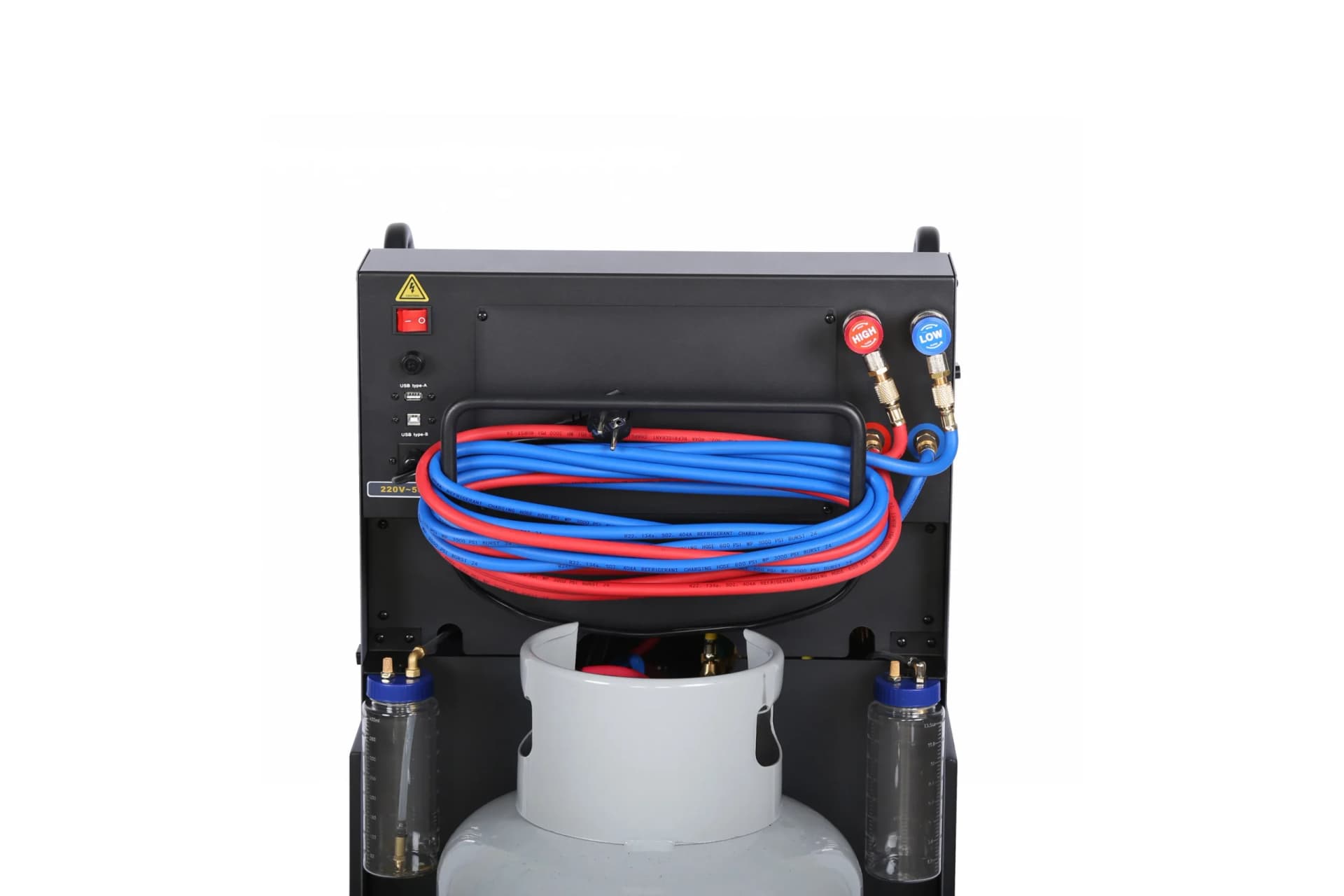 Установка автомат для заправки кондиционеров автобусов с ручным впрыском масла