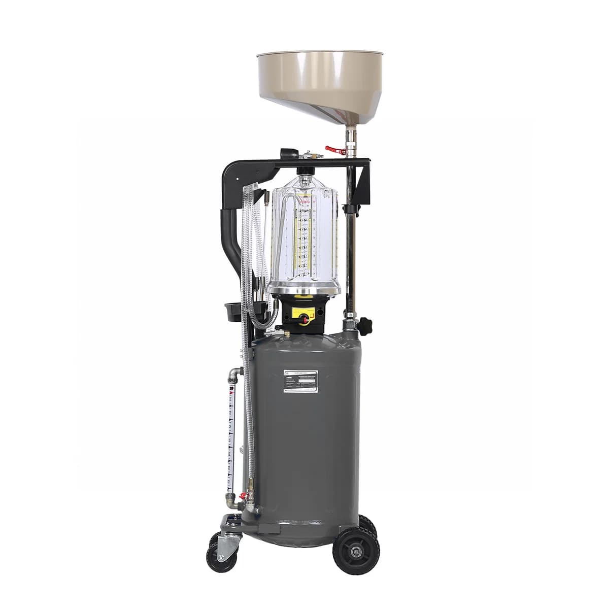 Установка для сбора масла Nordberg 2380G — пневматическая, 80 л, серая