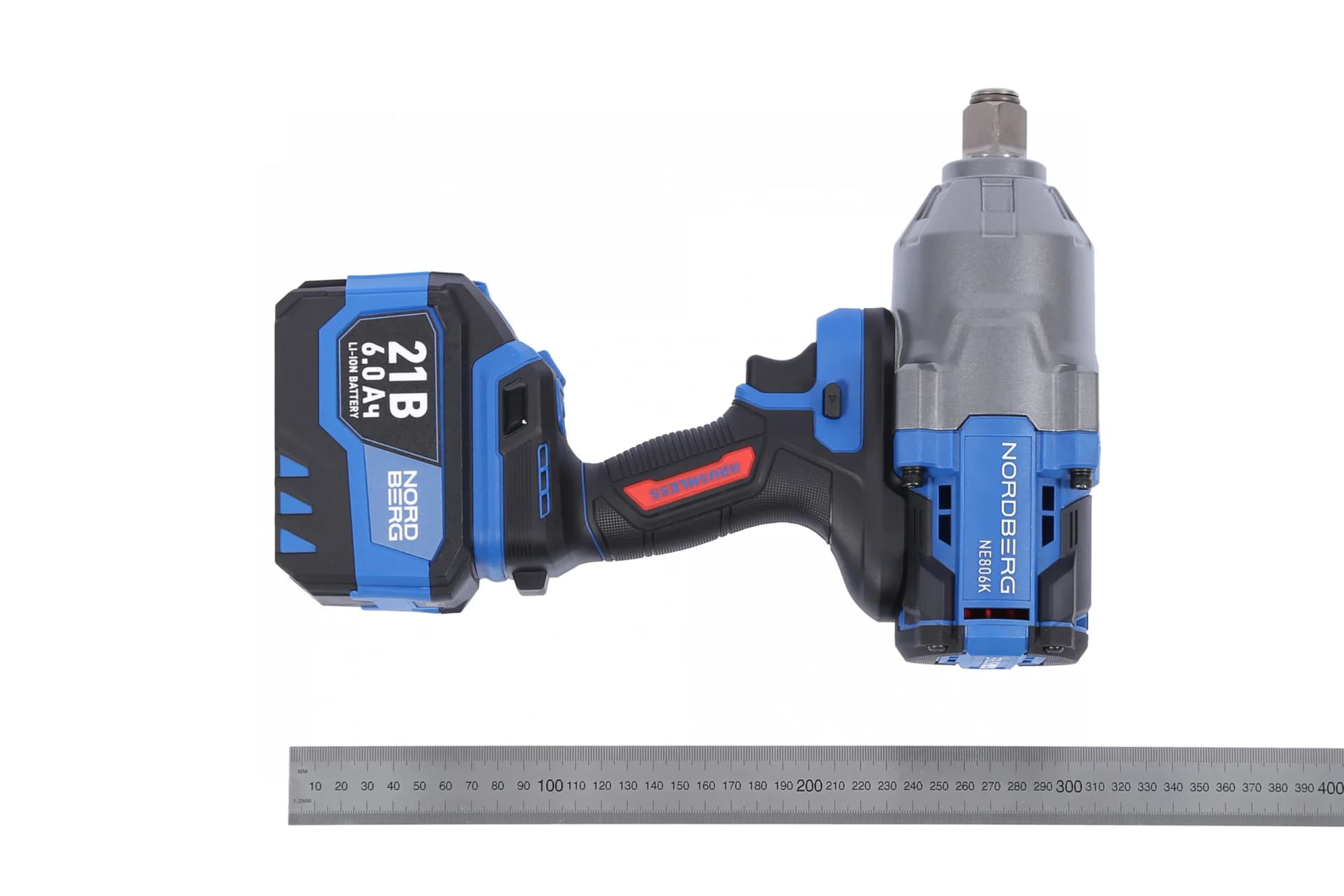 Гайковерт аккумуляторный NORDBERG NE806K 3/4″ — 1500 Нм, 6 Ач