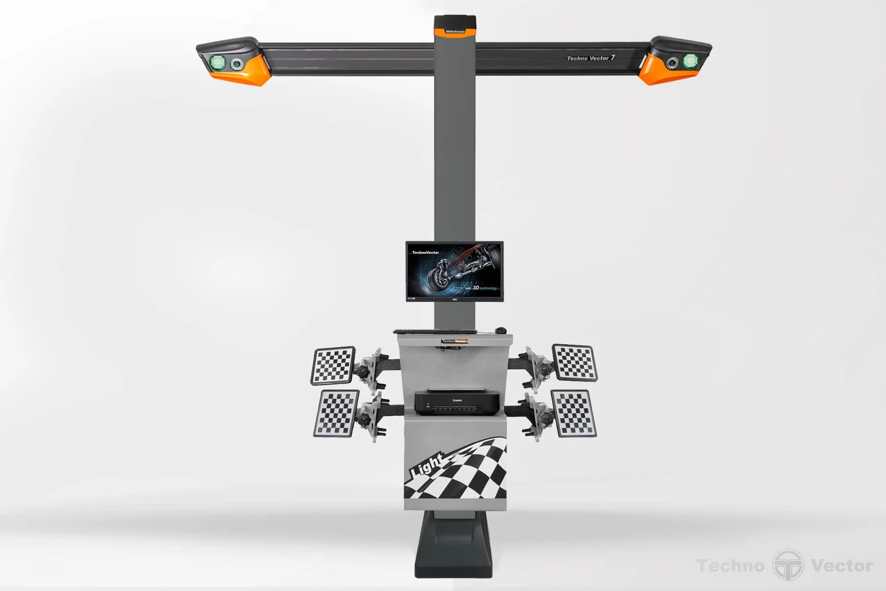 Стенд сход-развал ТехноВектор 7202 TAB напольный — общий вид