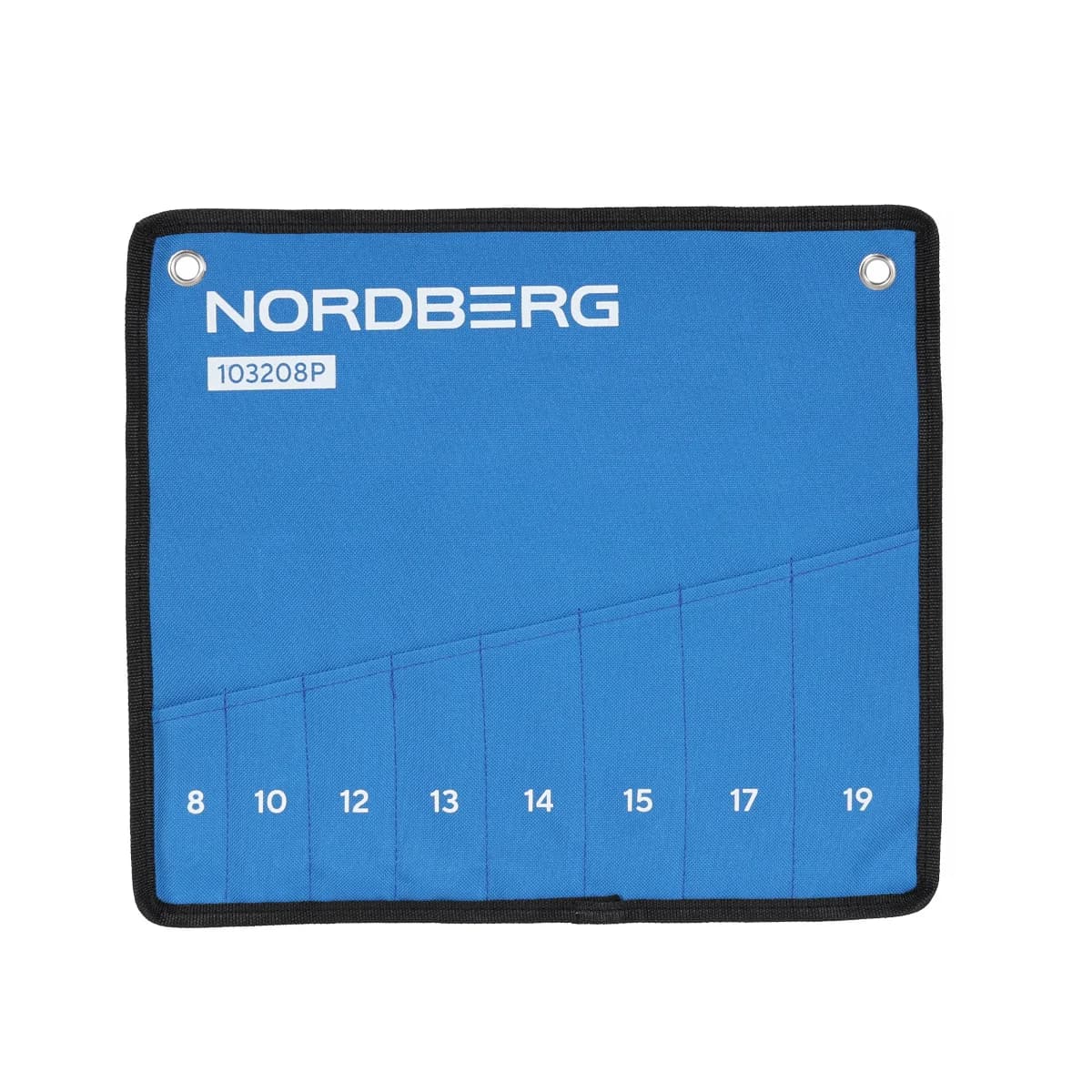 Набор трещоточных ключей NORDBERG 103208P — 8 ключей 8–19 мм с флажковым реверсом