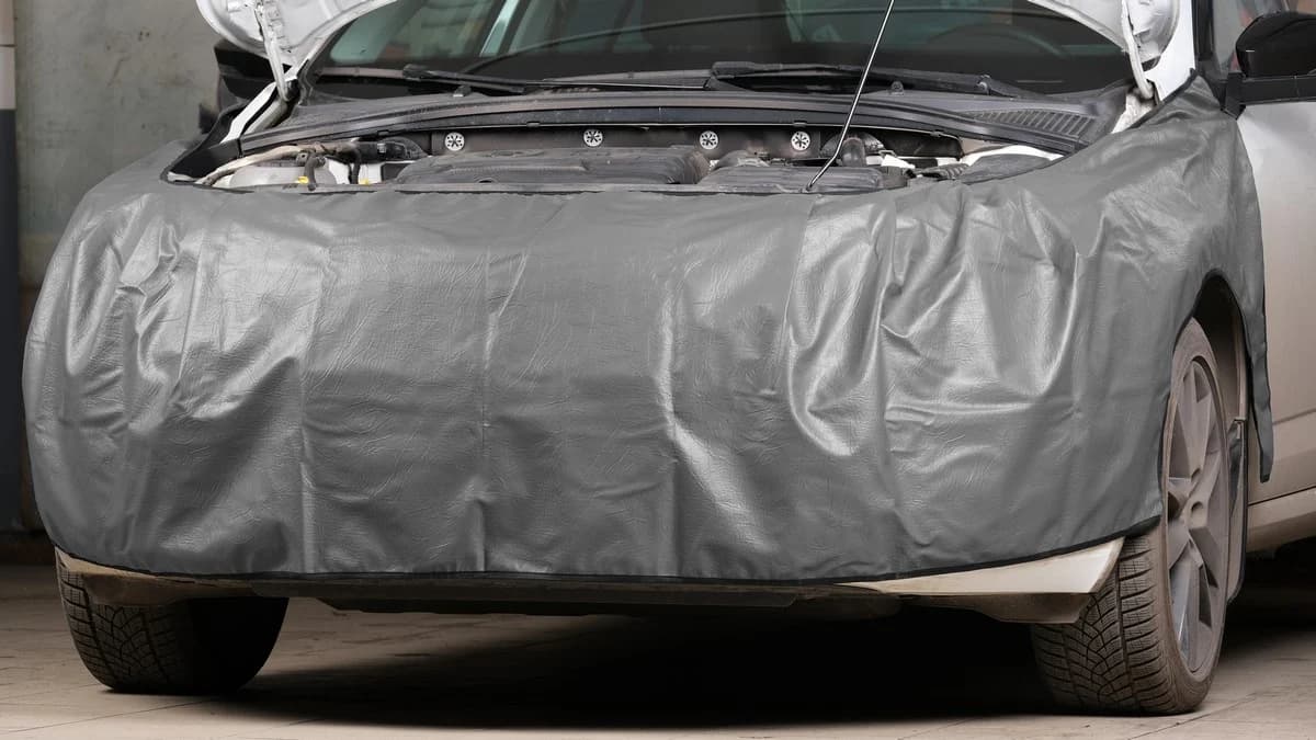 Накидка защитная Крыло-Бампер-Крыло легковая, серая