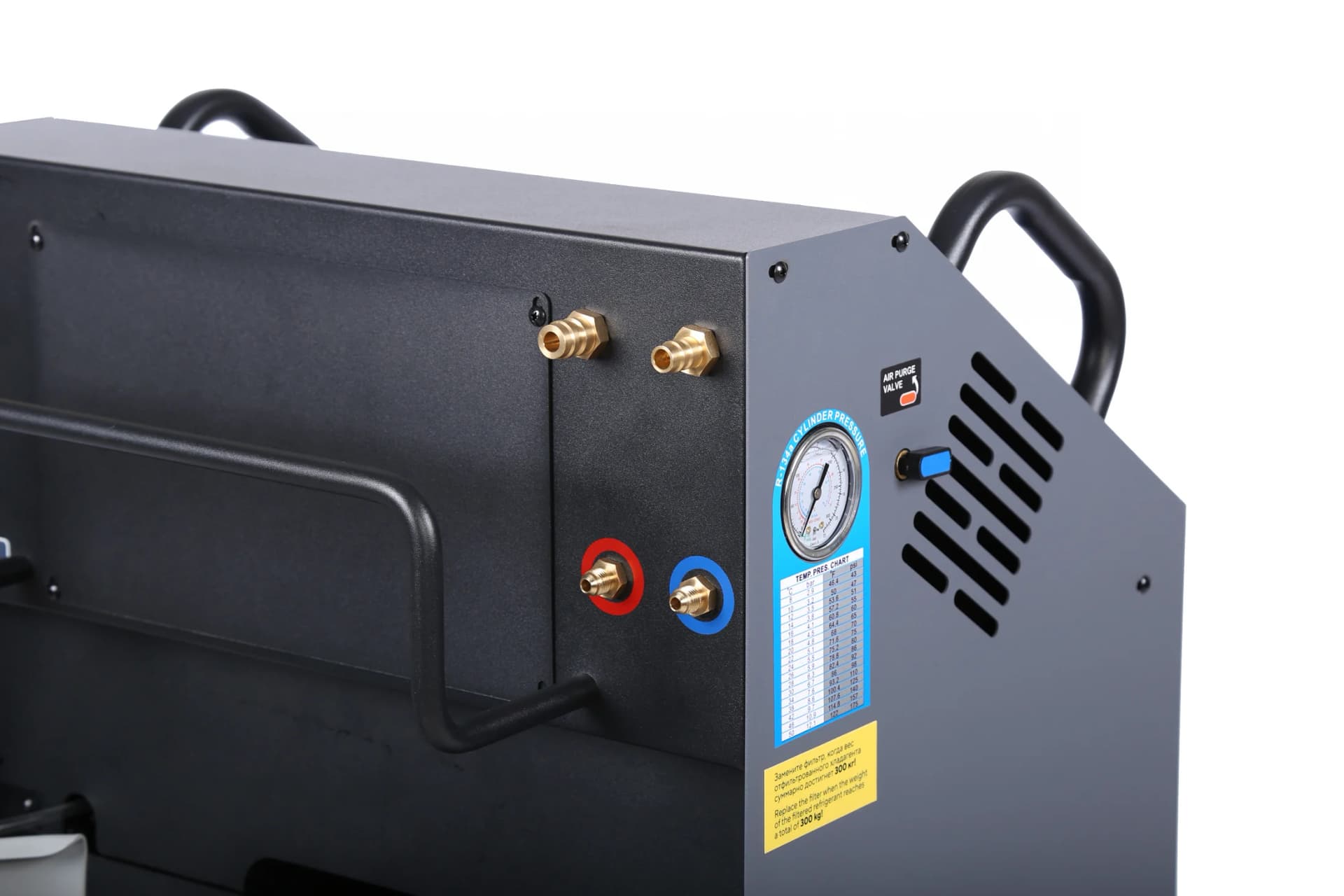 Установка автомат для заправки кондиционеров автобусов с ручным впрыском масла