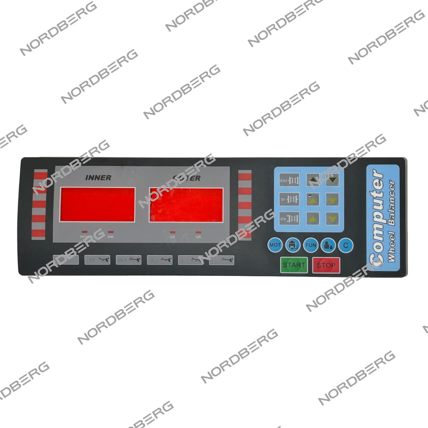 Оригинальная панель-клавиатура NORDBERG 5509201 для балансировочного станка 4524