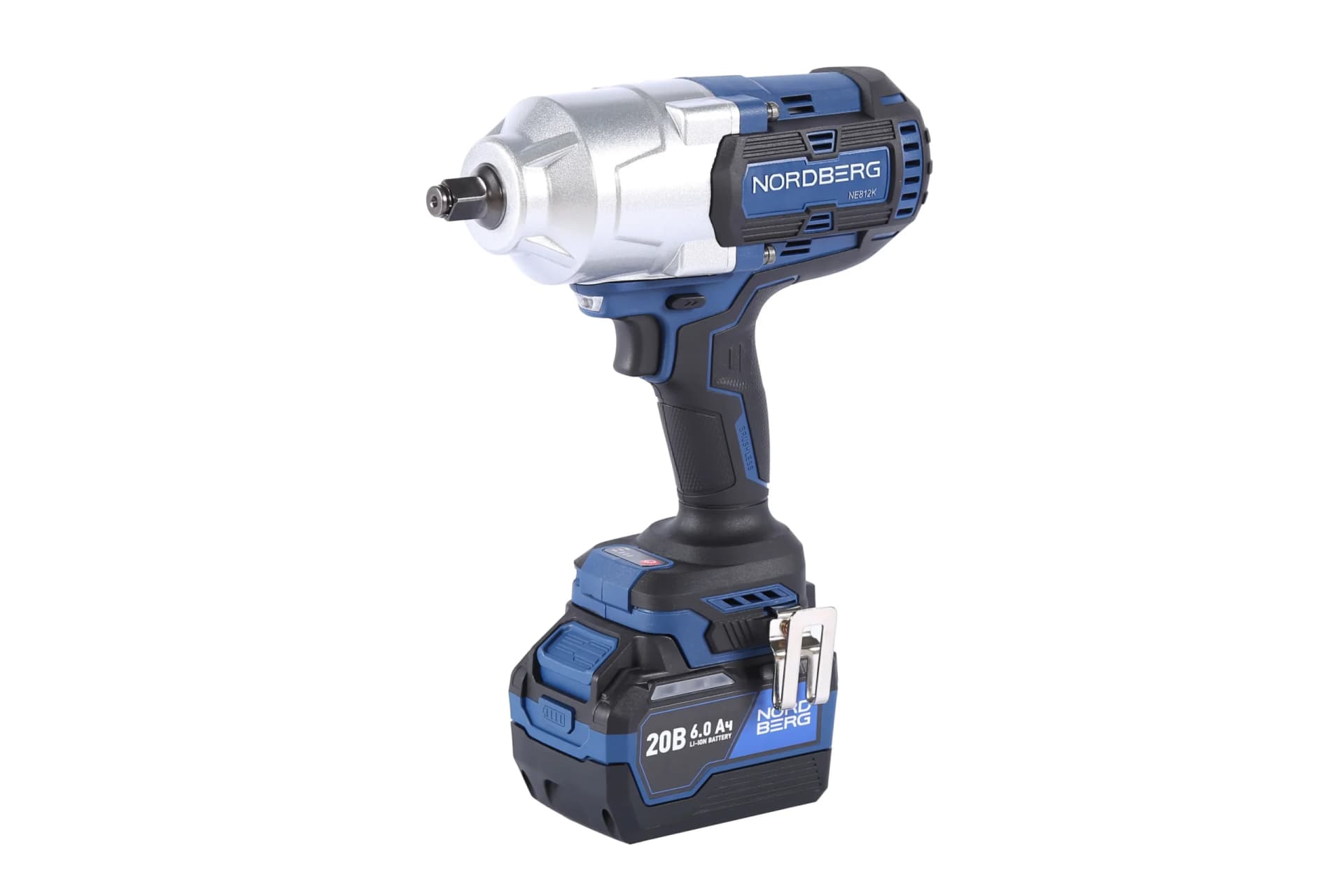 Гайковерт аккумуляторный NORDBERG NE812K — 1/2″, 1700 Нм, 6 Ач