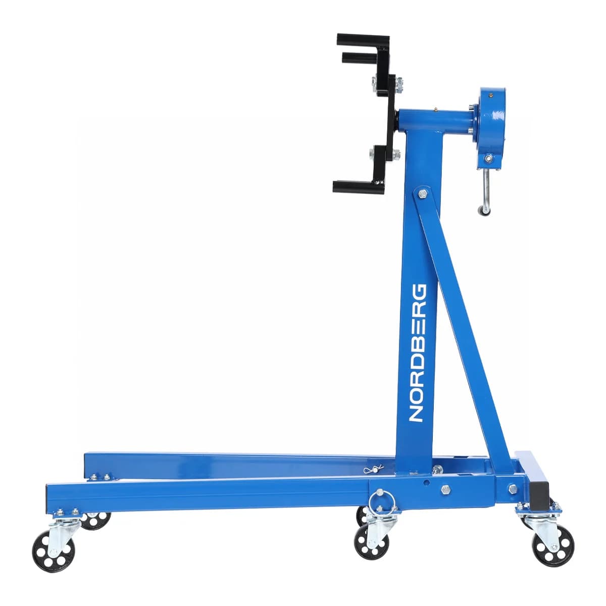 Стенд для ремонта двигателя Nordberg N30091R — складной, 500 кг, редуктор, 360°
