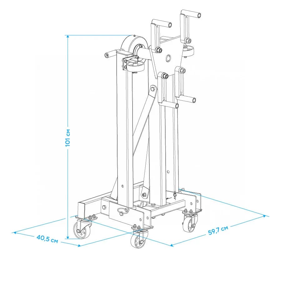 Стенд для ремонта двигателя Nordberg N30091R — складной, 500 кг, редуктор, 360°