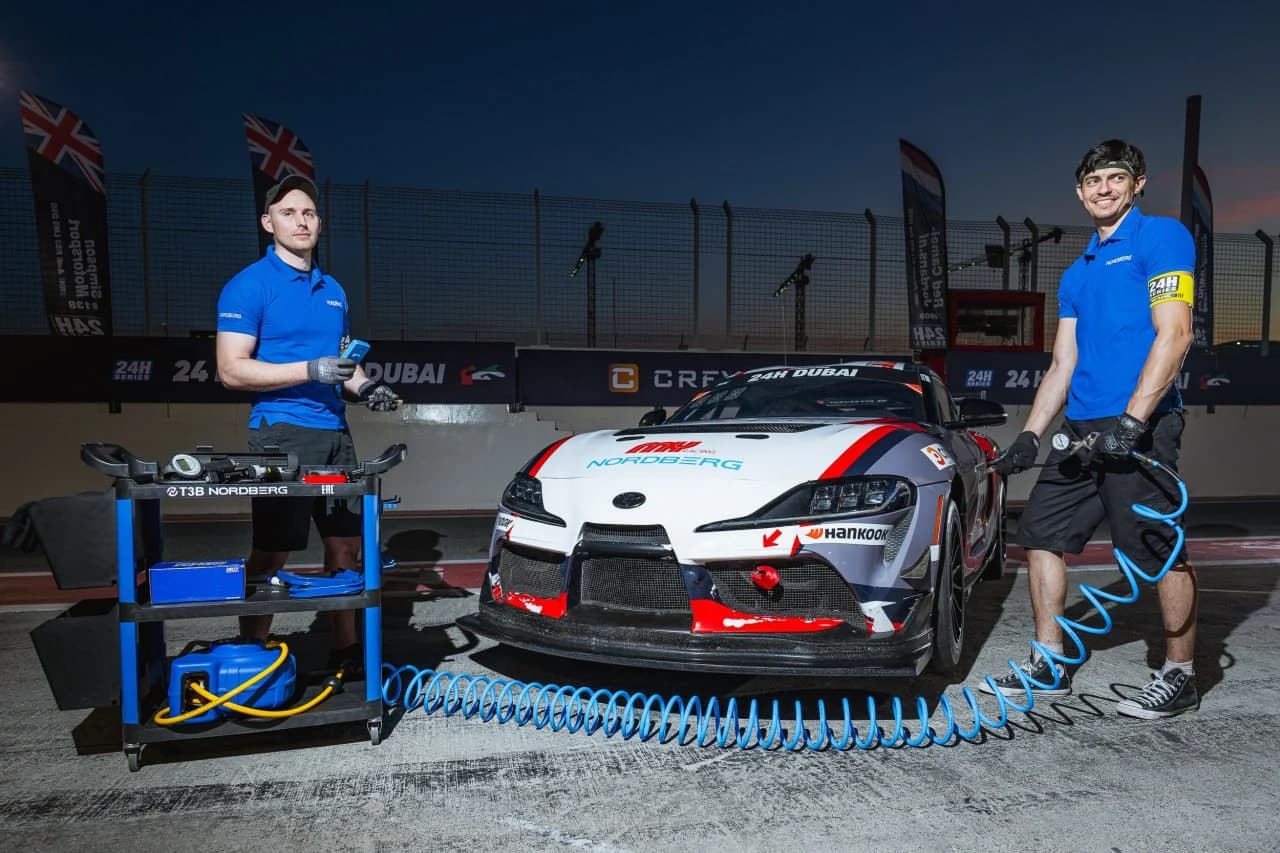 Тележка NORDBERG T3B — 3 полки + 2 съёмных ящика пластиковая синяя 550×850×1150 мм