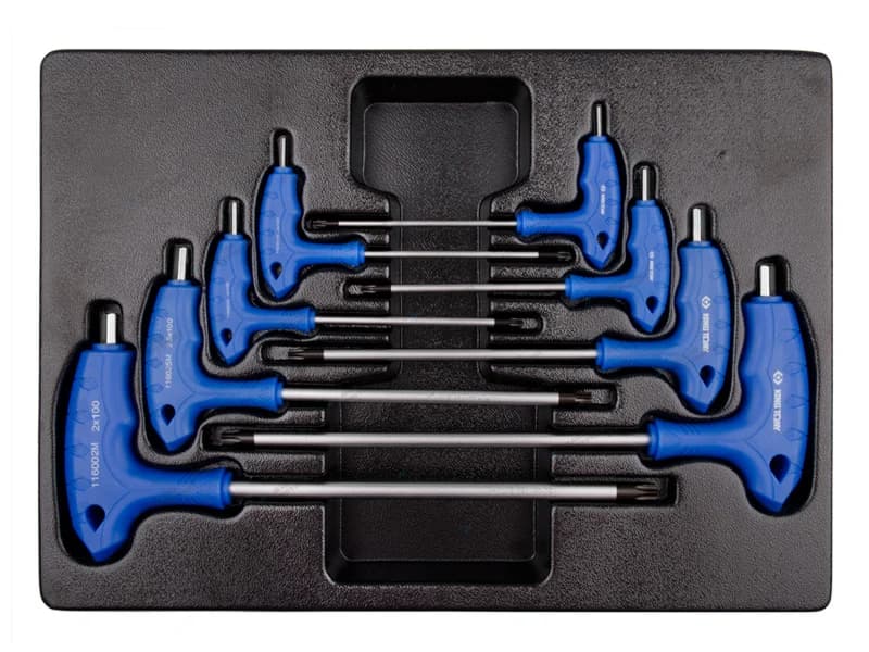 Набор L-образных шестигранных ключей King Tony H2-H10 в ложементе ПВХ