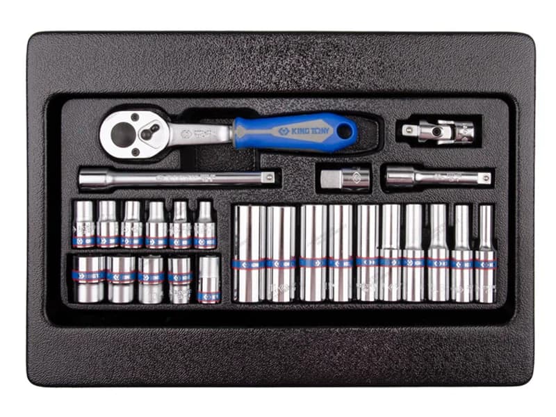 Набор торцевых головок KING TONY 9-2526MR в ложементе