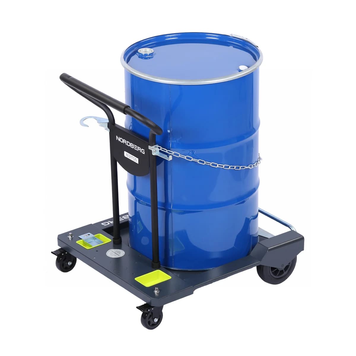 Тележка для транспортировки бочек Nordberg N31T05 — 4 колеса до 200 л
