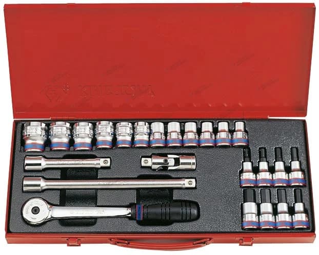 Набор торцевых головок King Tony 4018MR в кейсе