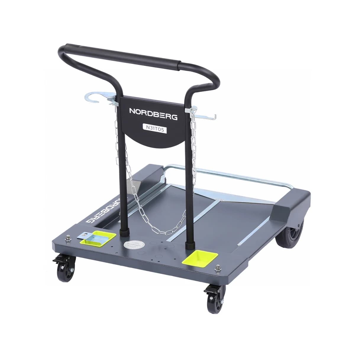 Тележка для транспортировки бочек Nordberg N31T05 — 4 колеса до 200 л