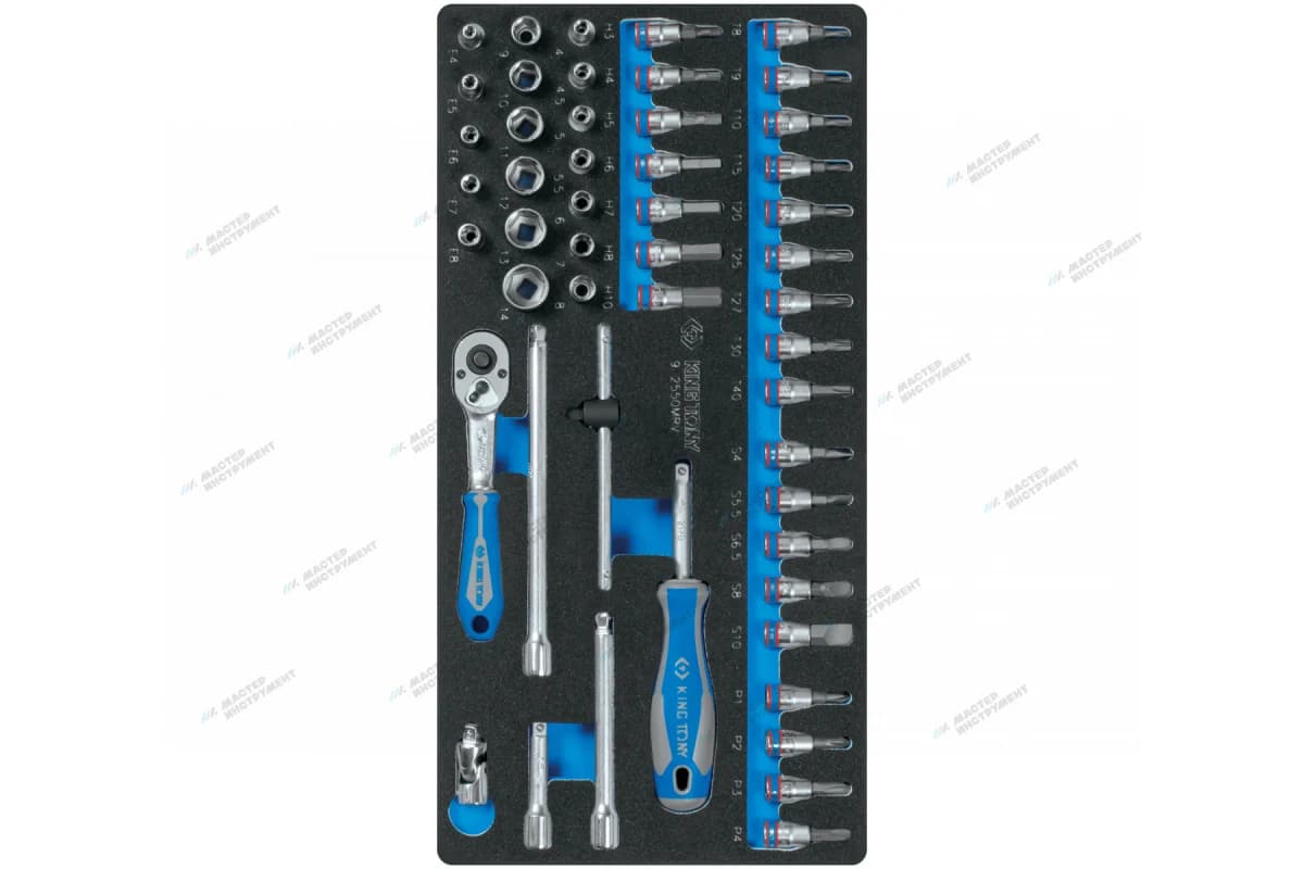 Набор инструментов KING TONY 9-2550MRV в ложементе 375x187 мм