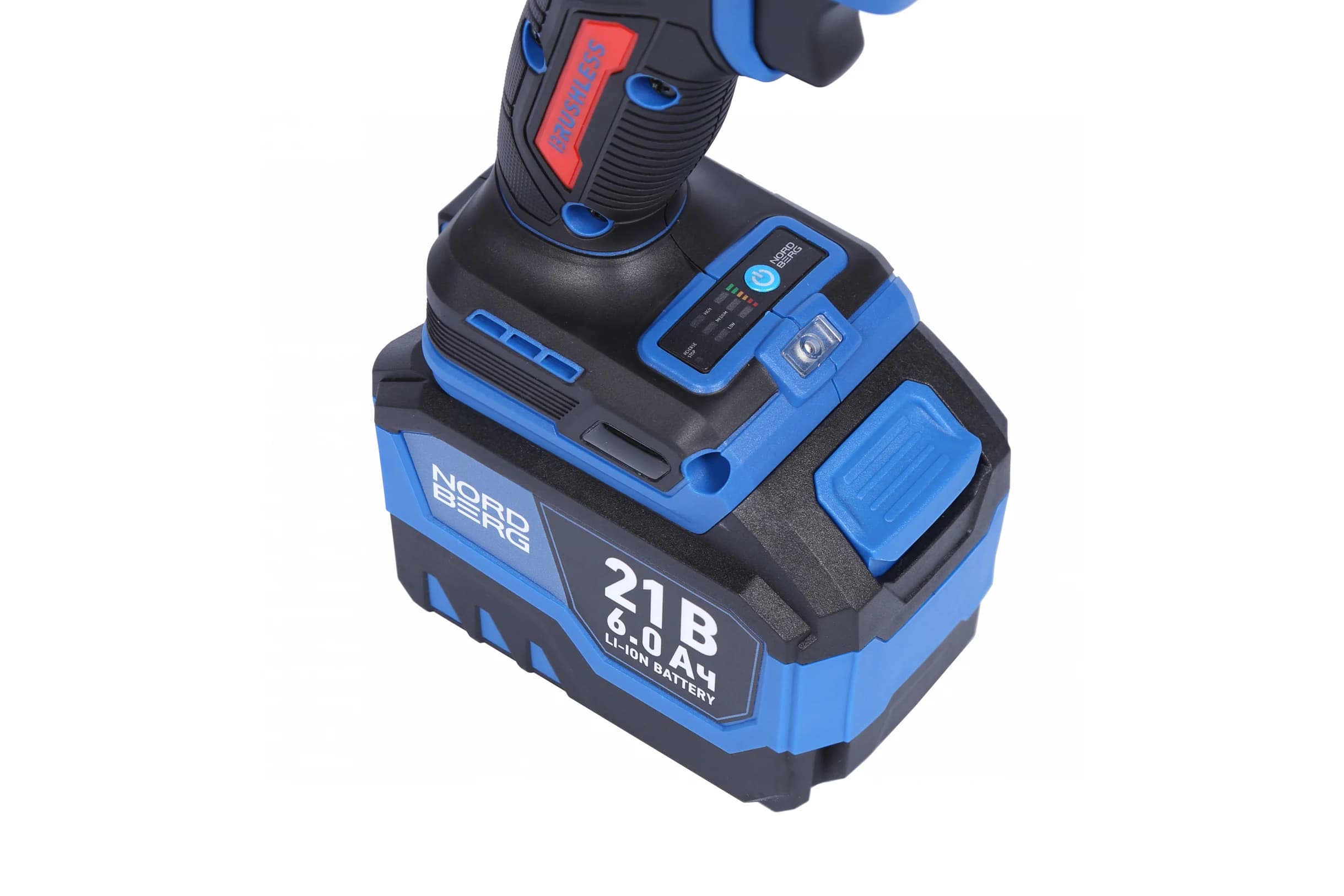 Гайковерт аккумуляторный NORDBERG NE806K — 1/2″, 1500 Нм, 6 Ач