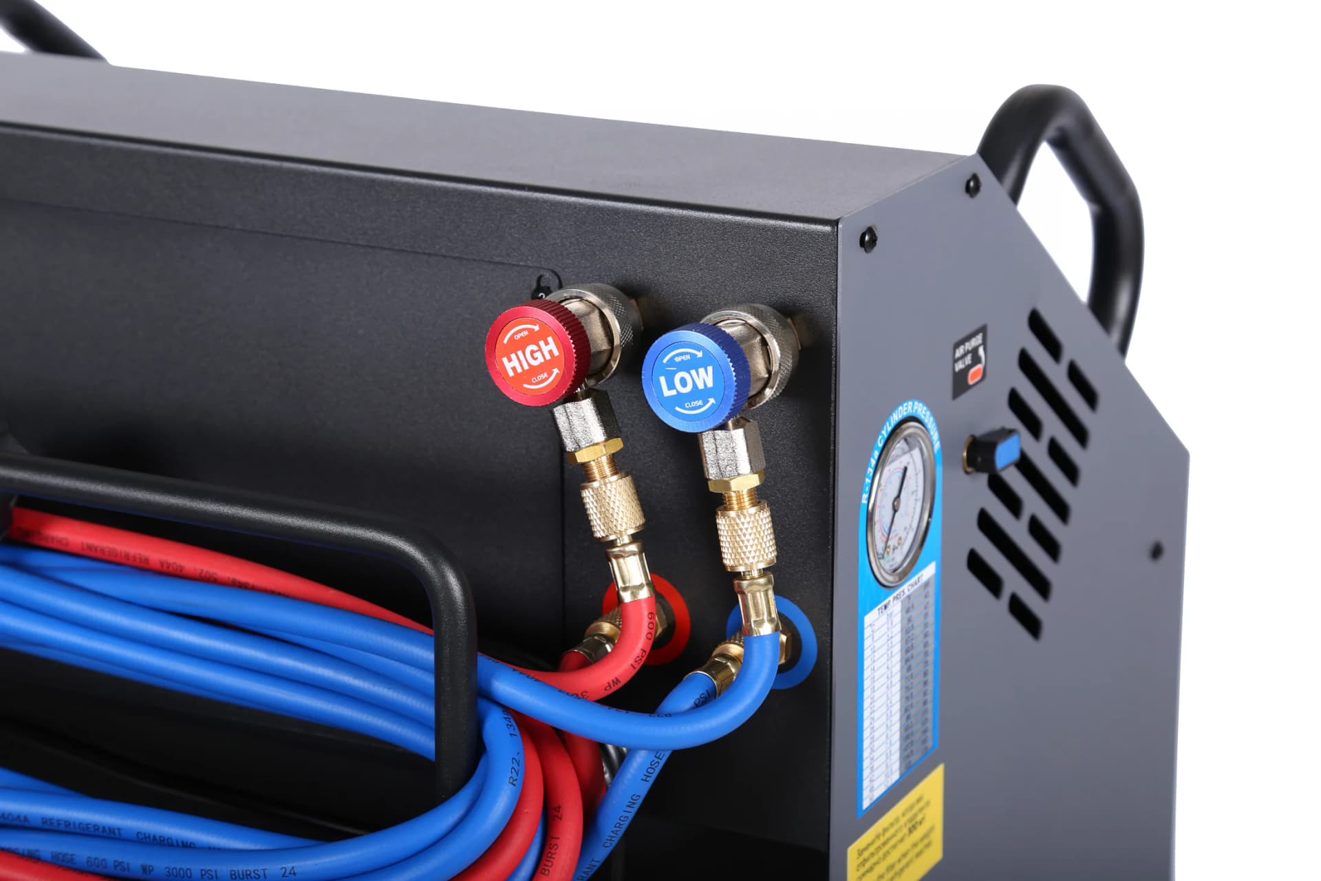 Установка автомат для заправки кондиционеров автобусов с ручным впрыском масла