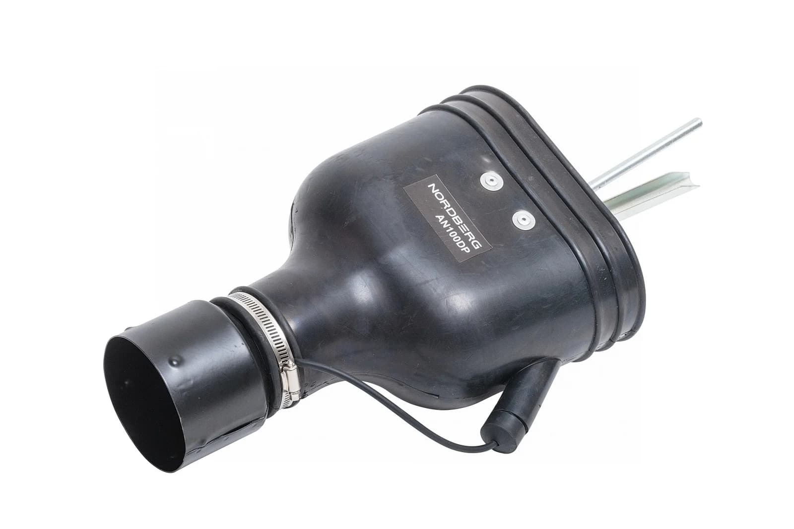 Насадка резиновая овальная с внутренним фиксатором на шланг D=100 мм