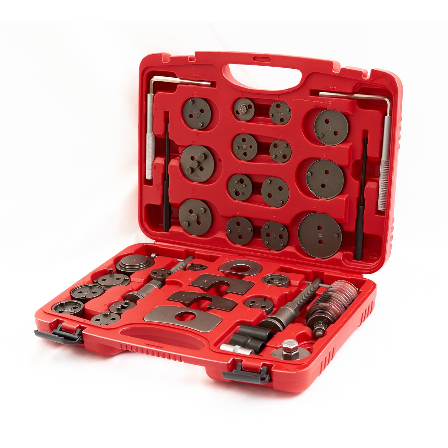 Адаптеры и насадки из набора ST066 для работы с тормозными суппортами