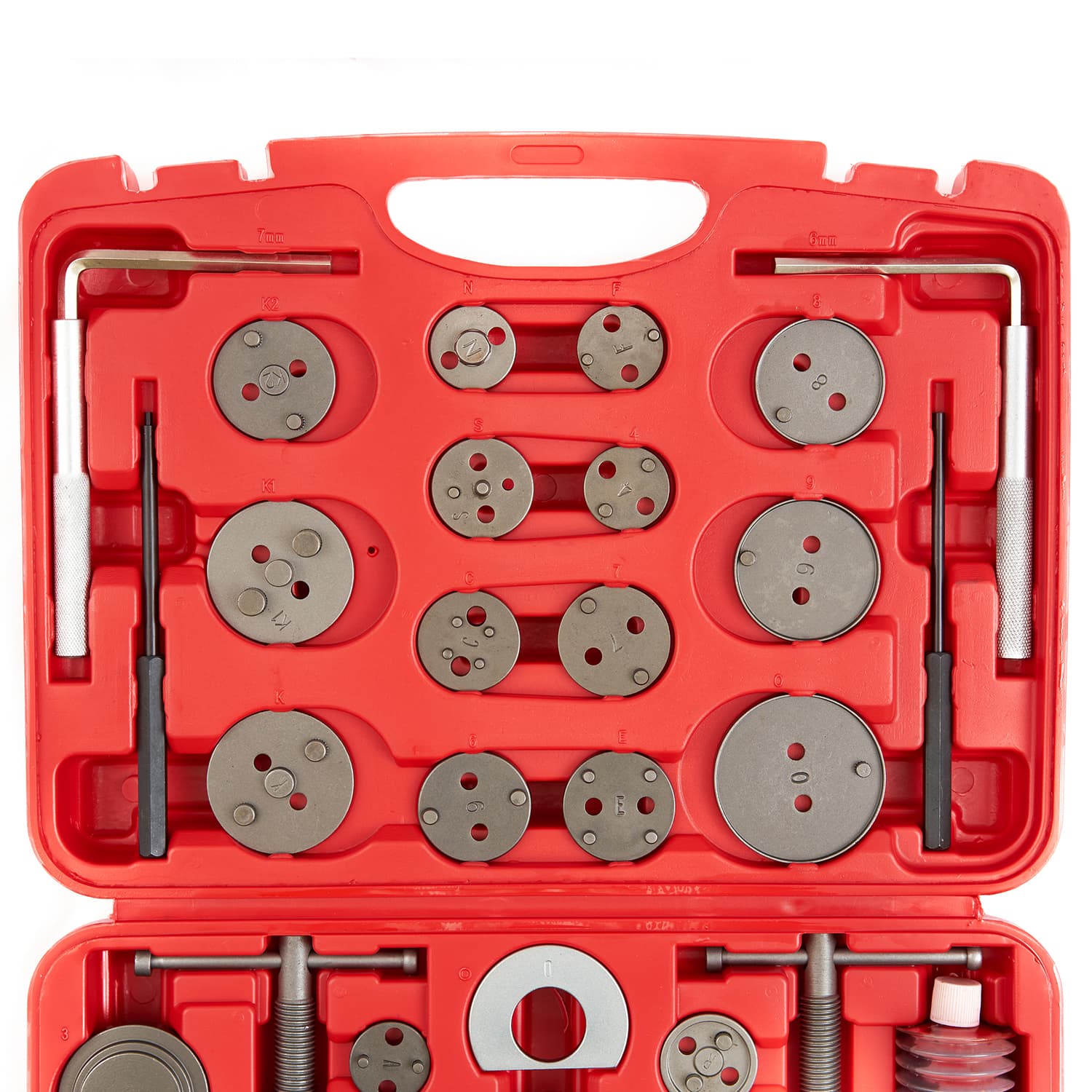 Применение адаптера из набора ST066 для втягивания поршня суппорта