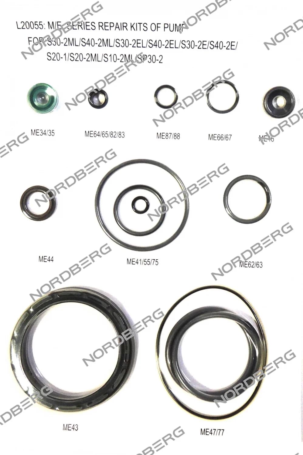 Ремкомплект пневмонасоса PK NORDBERG 000003769 для домкрата N402