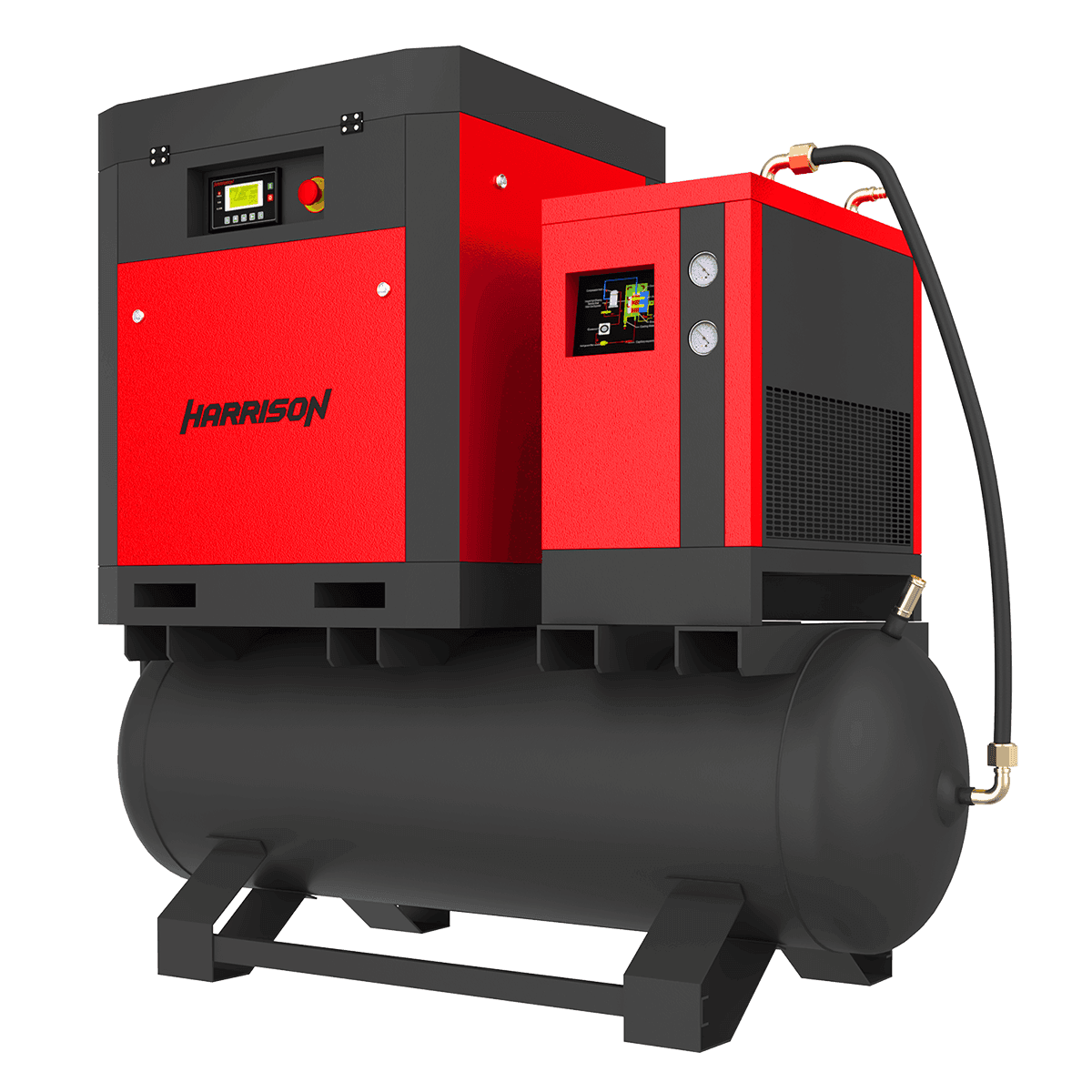 HRS-942900TD5 Винтовой компрессор с ресивером и осушителем Harrison: 2900 л/мин; 8 бар; 18,5 кВт