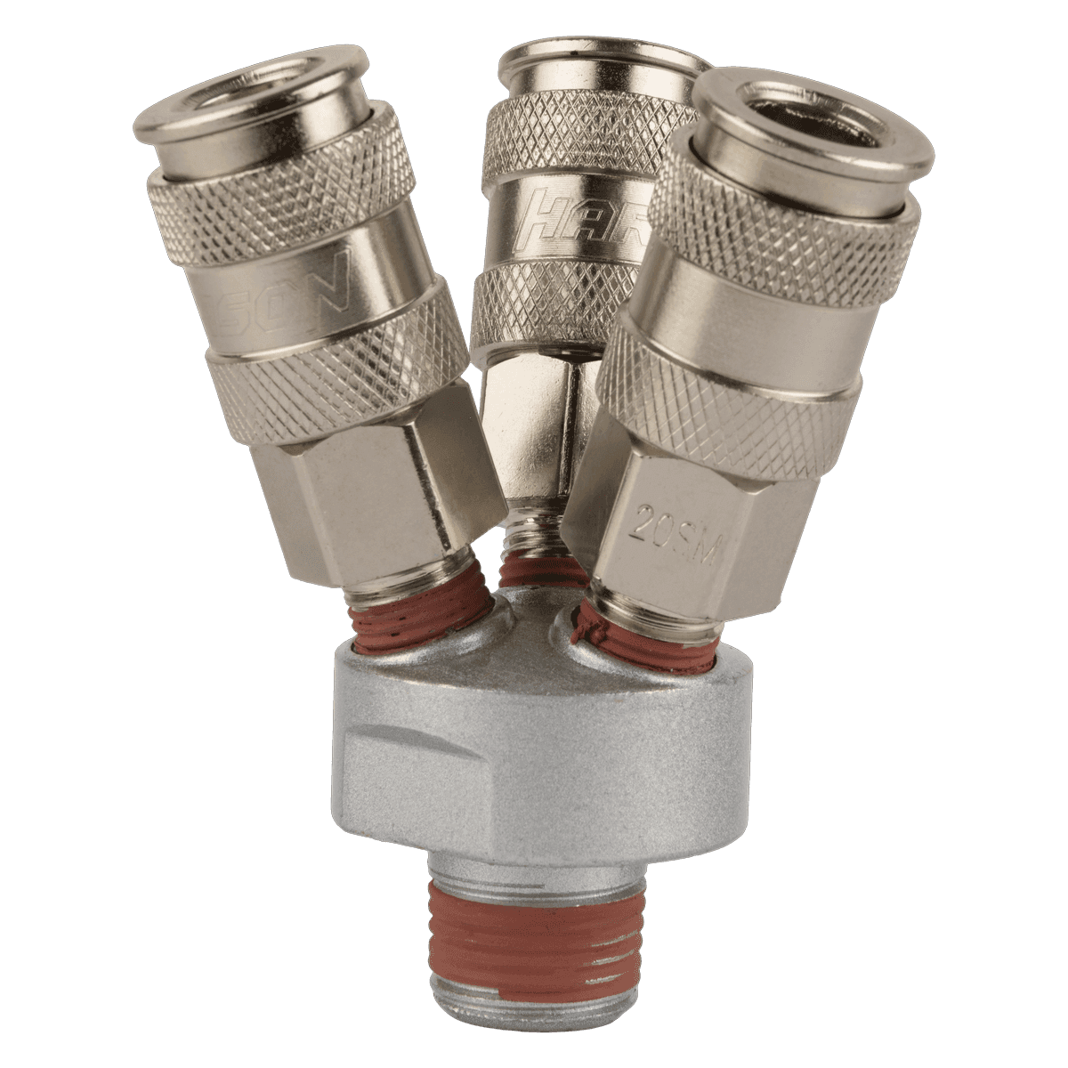 HRS-SMYT V-образный разветвитель с тремя БРС, 1/4» — 1/4»