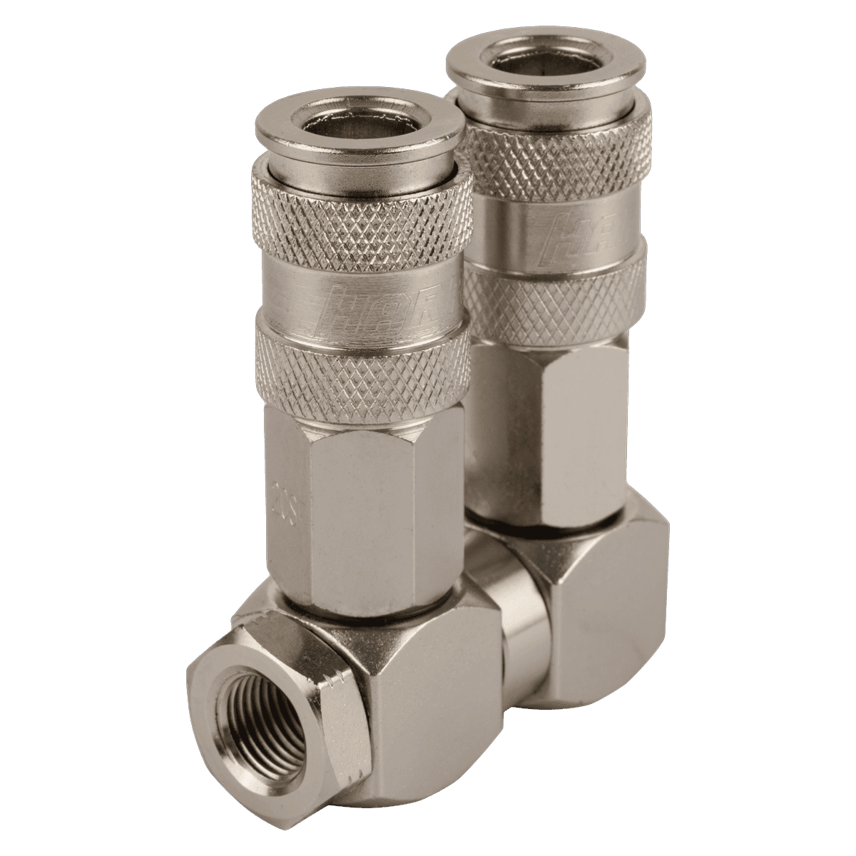 HRS-SRL Разветвитель с вращающимися соединениями, с двумя БРС 1/4″-1/4″