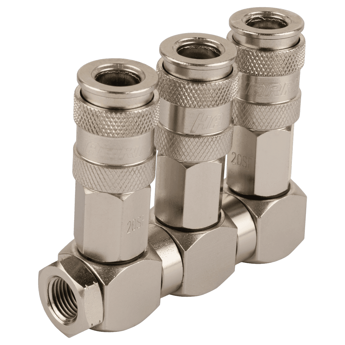 HRS-SRT Разветвитель с вращающимися соединениями, с тремя БРС 1/4″-1/4″