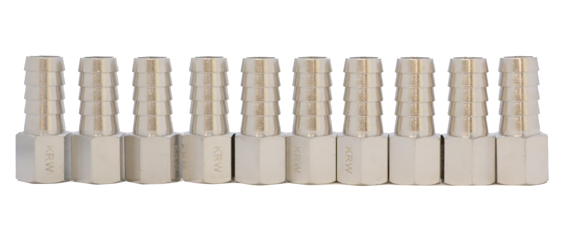 KraftWell KRW-TF1314F-10 Фитинг "елочка" 13 мм - F1/4", 10 шт