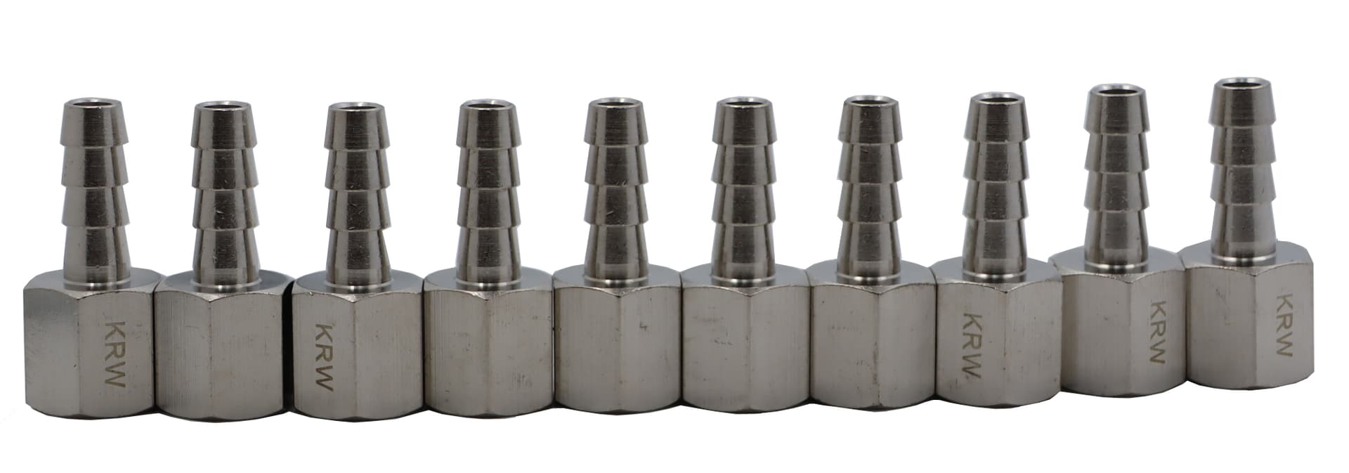 KraftWell KRW-TF814F-10 Фитинг "елочка" 8 мм - F1/4", 10 шт