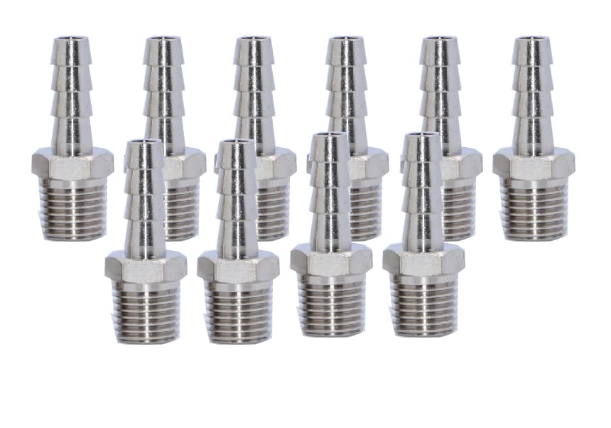 KraftWell KRW-TF814M-10 Фитинг "елочка" 8 мм - M1/4", 10 шт