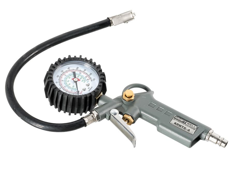 KraftWell KRWTG-A Пистолет с аналоговым манометром 15 бар