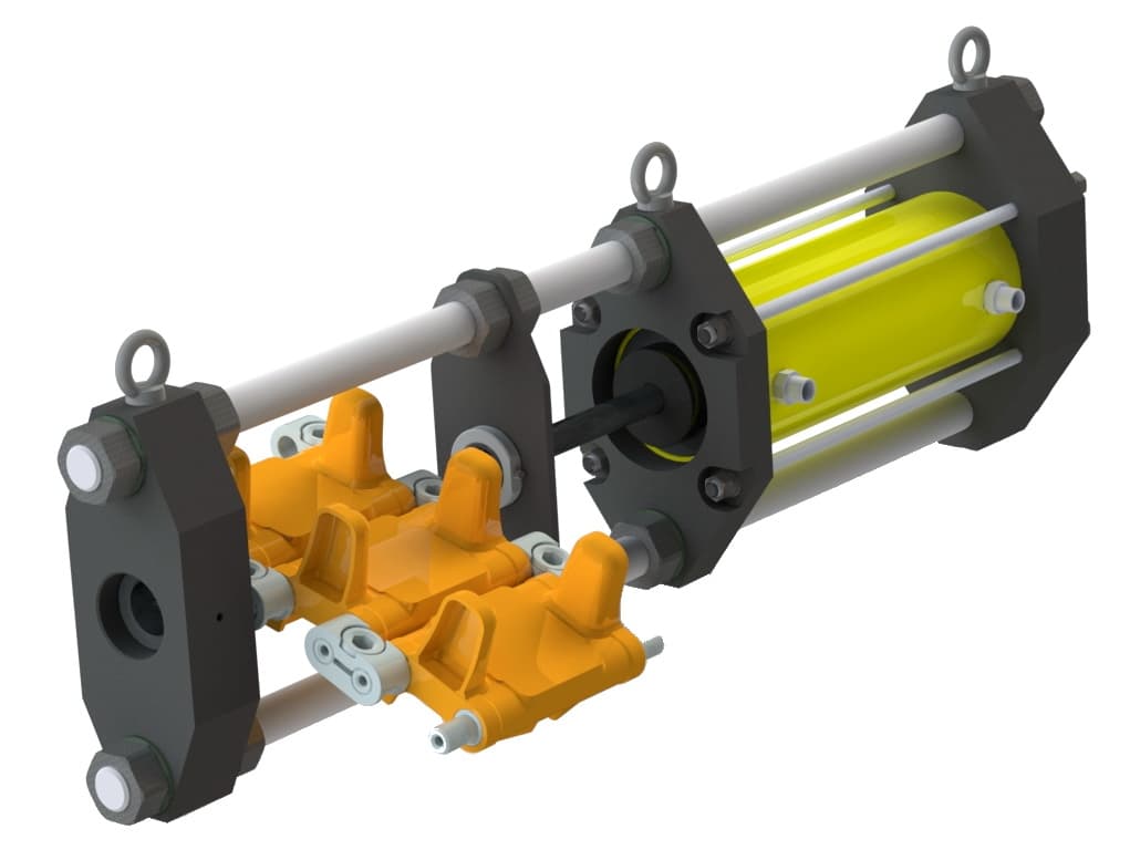 Выпрессовщик ОДА Сервис для ремонта гусениц, вид сбоку