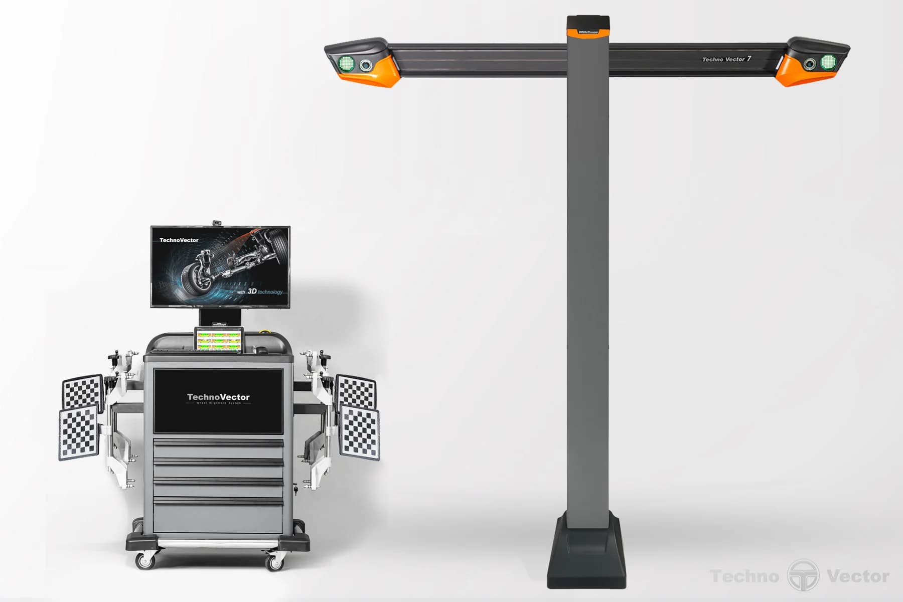 Стенд сход-развал ТехноВектор P 7202 TAB — напольная стойка