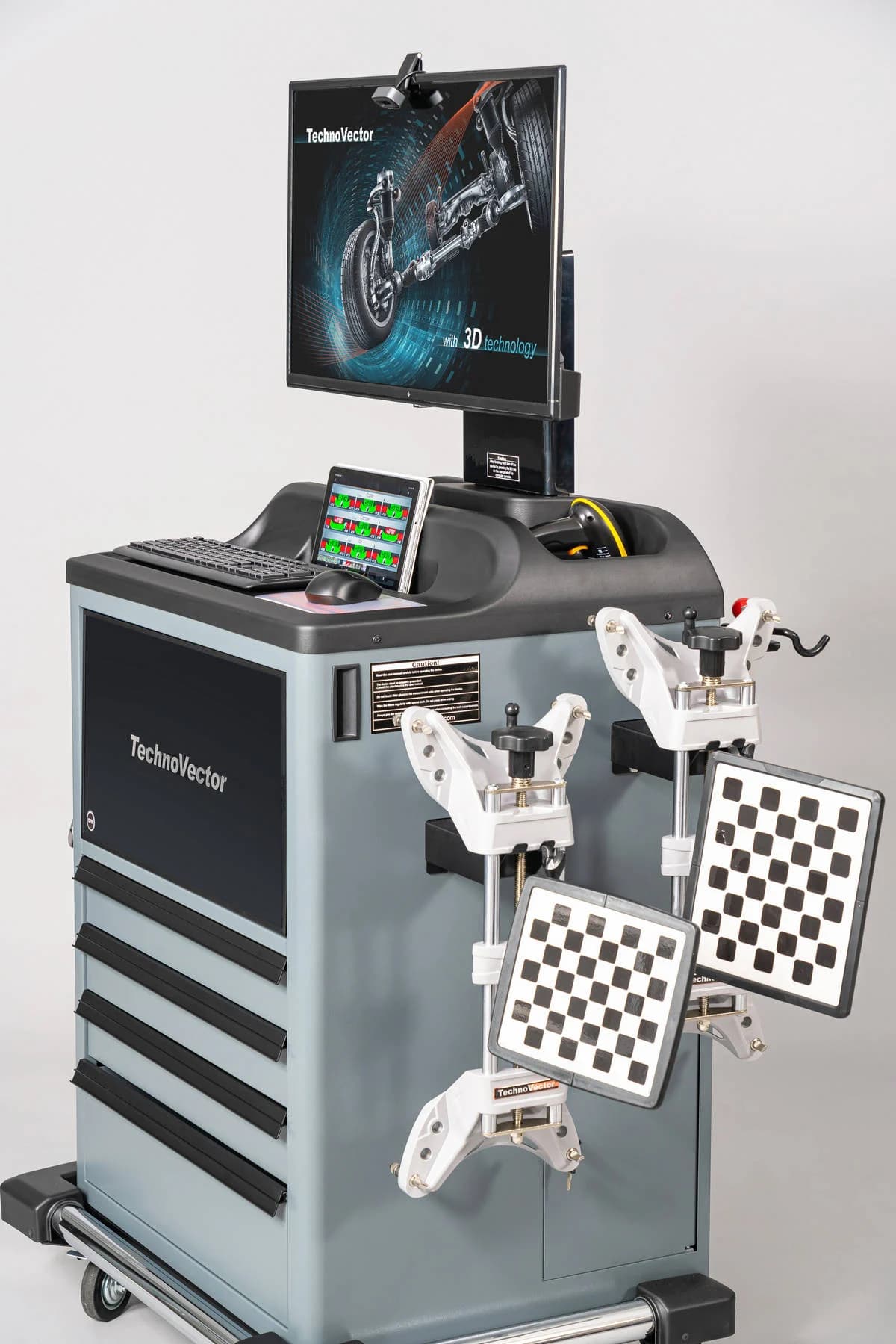 Стенд сход-развал грузовой ТехноВектор 7 Truck P 7204 HTS4 — камеры и стойка