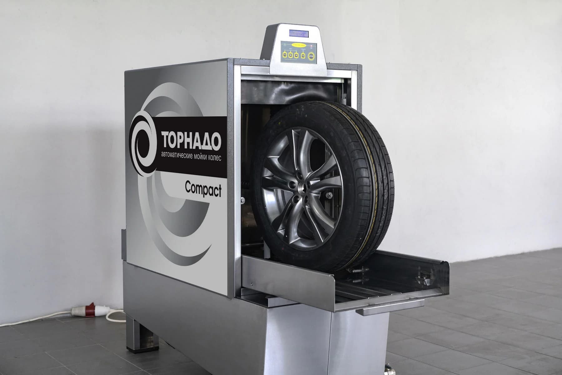 Мойка колёс Техновектор ТОРНАДО Compact — 1 вал, шумоизоляция, без нагрева