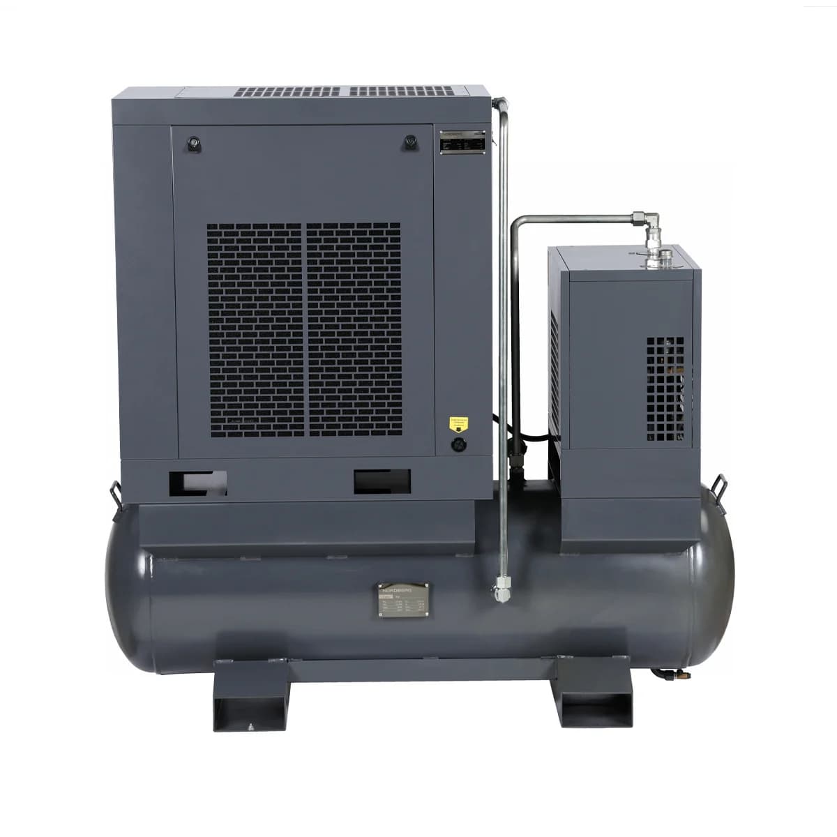 Компрессор винтовой, 11 кВт, 10 бар, 1550 л/мин, ресивер 410 л, с частотным преобразователем, осушитель