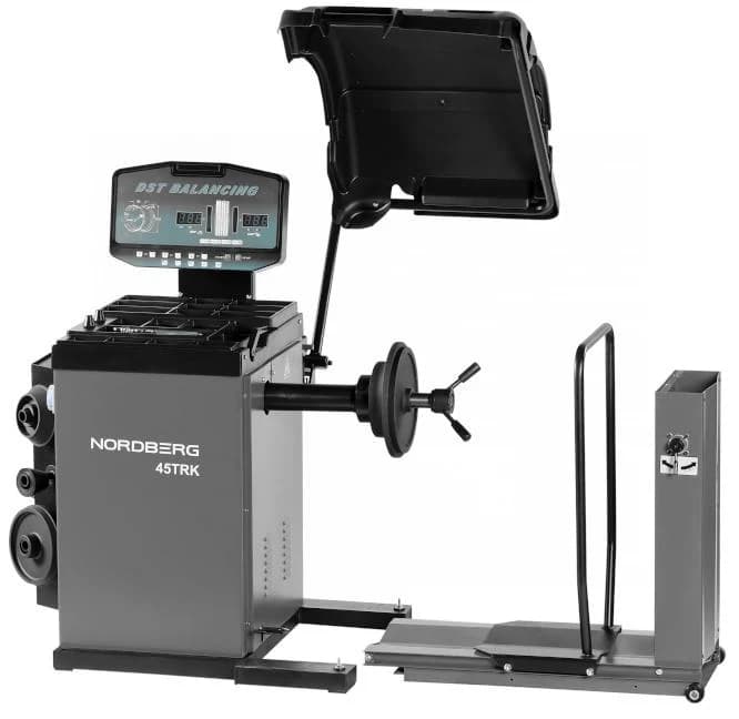 Балансировочный станок NORDBERG 45TRK — общий вид, серый корпус
